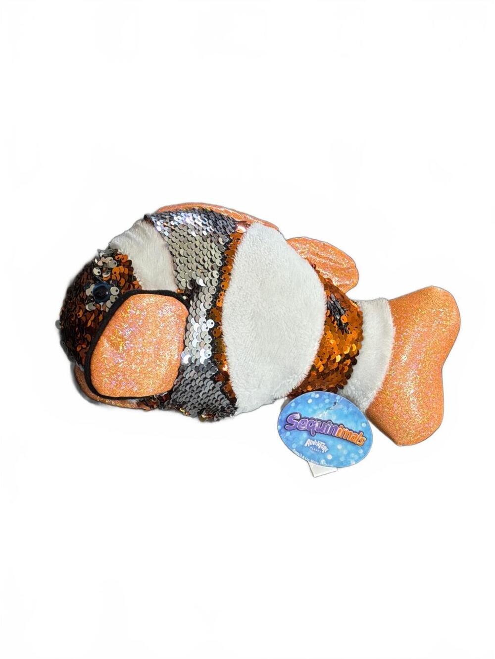 Adventure Planet Sequinimals Clownfish Plush Toy Tag Attached - Picture 6 of 6